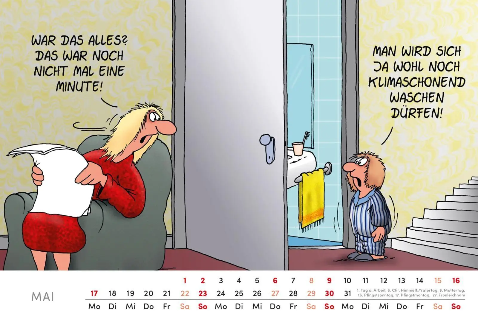 Bild: 9783830323136 | Uli Stein Tischkalender 2027: Monatskalender zum Aufstellen | Stein