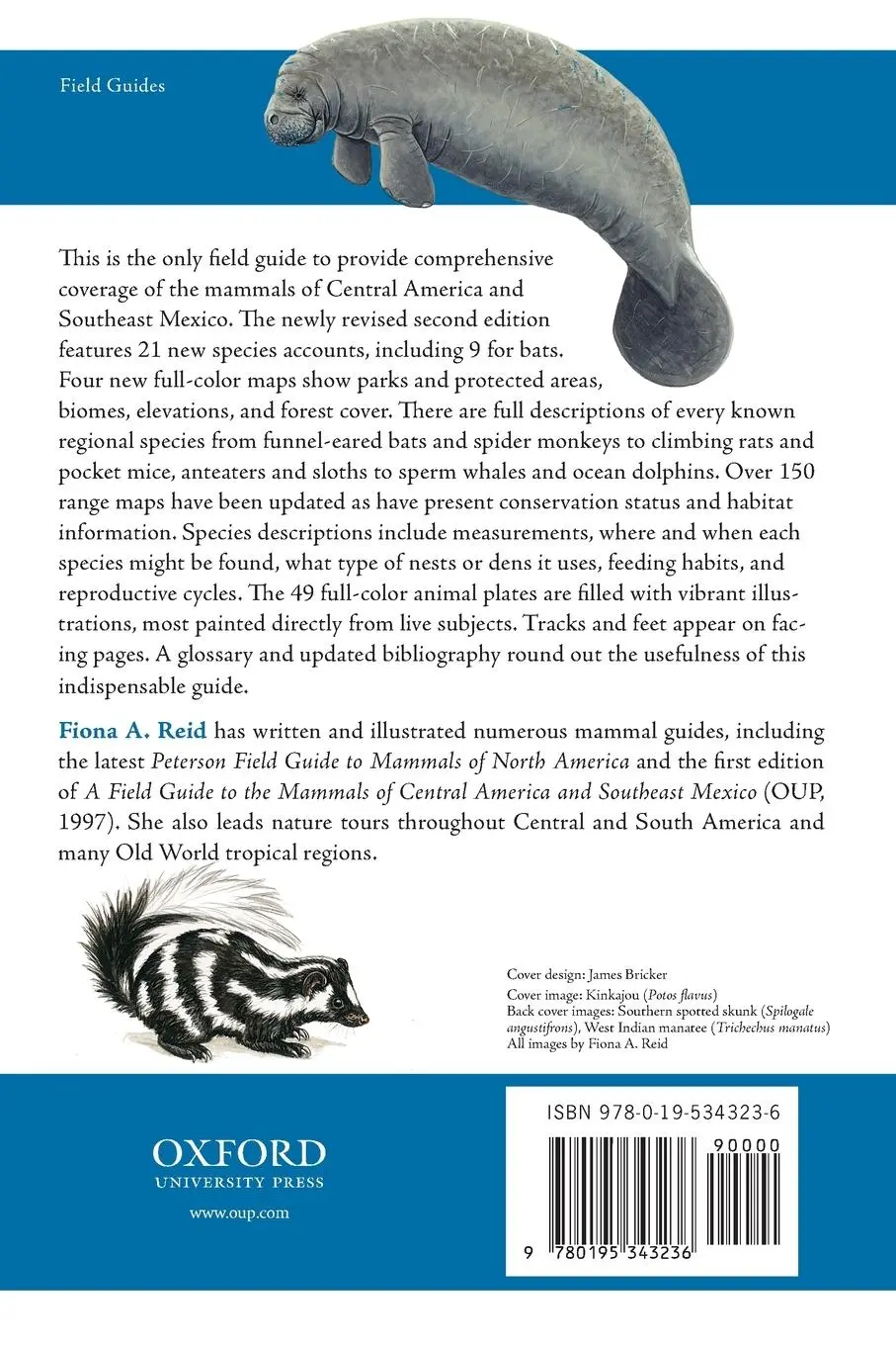 Rückseite: 9780195343236 | Field Guide to the Mammals of Central America &amp; Southeast Mexico