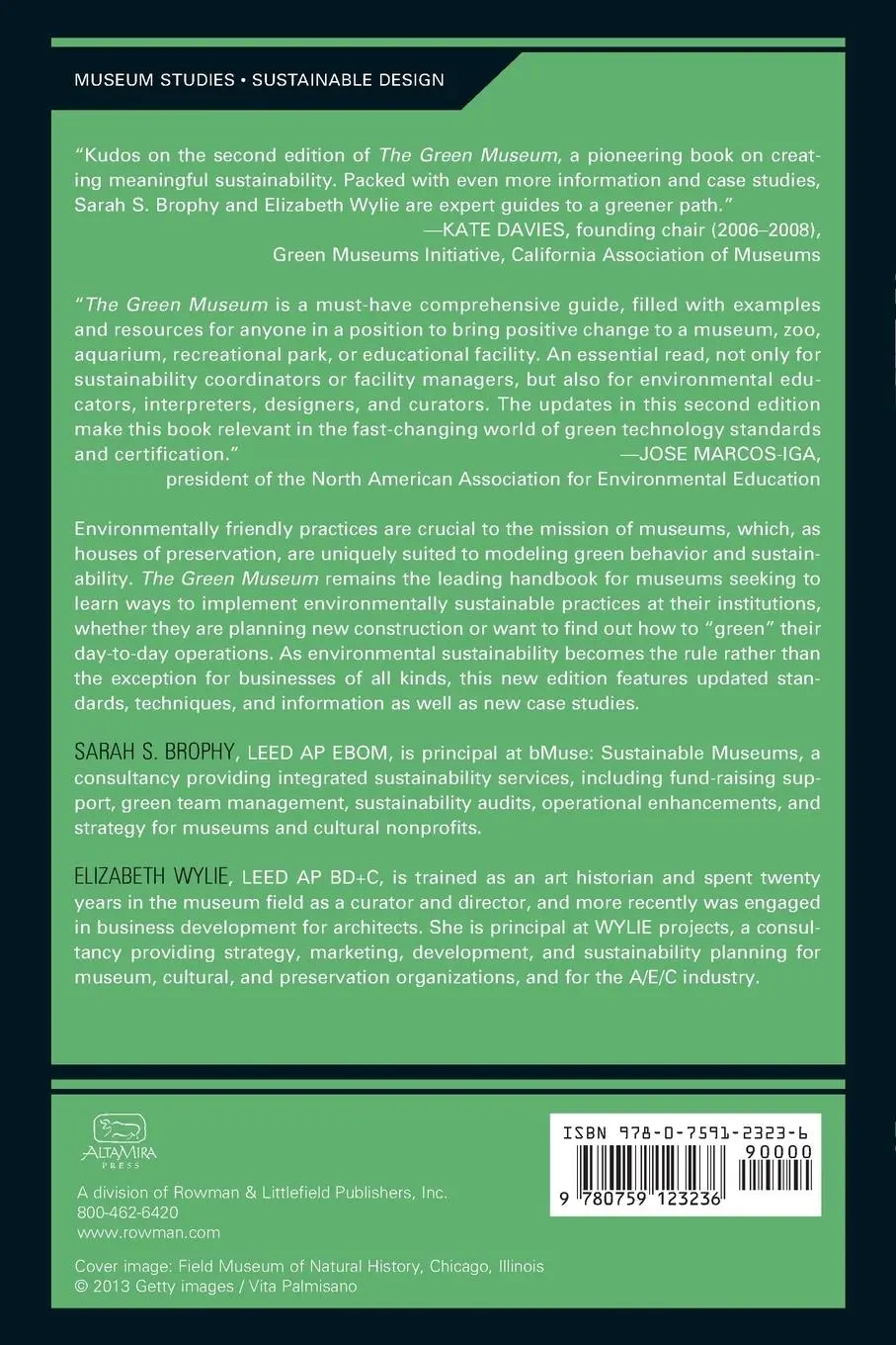 Rückseite: 9780759123236 | The Green Museum | A Primer on Environmental Practice | Brophy (u. a.)
