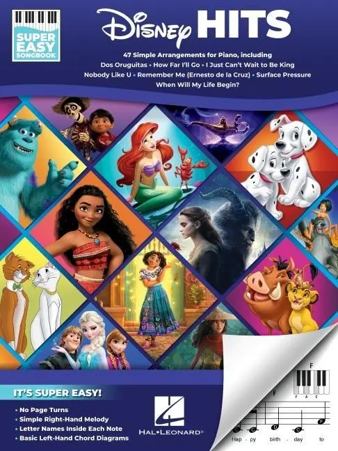 Cover: 9781705183236 | Disney Hits - Super Easy Songbook: 47 Simple Arrangements for Piano...