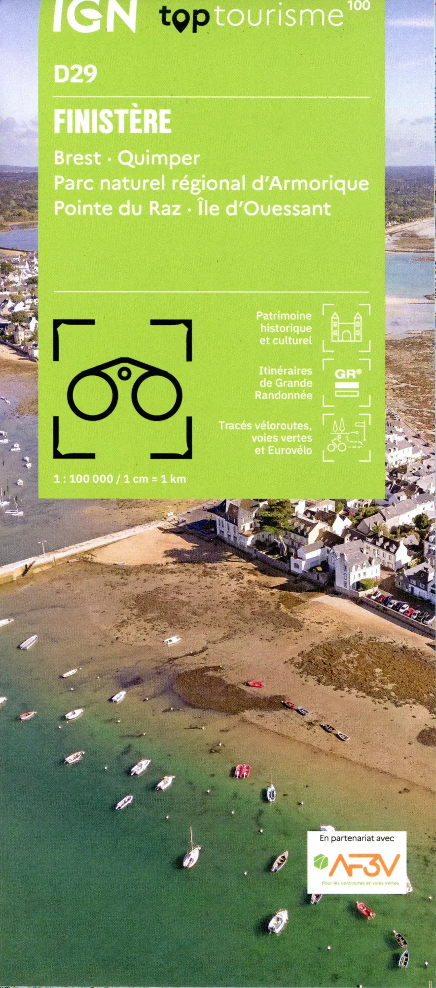 Cover: 9782758553236 | 29 Finistère | 1:100000 | (Land-)Karte | IGN Top 100 départemental
