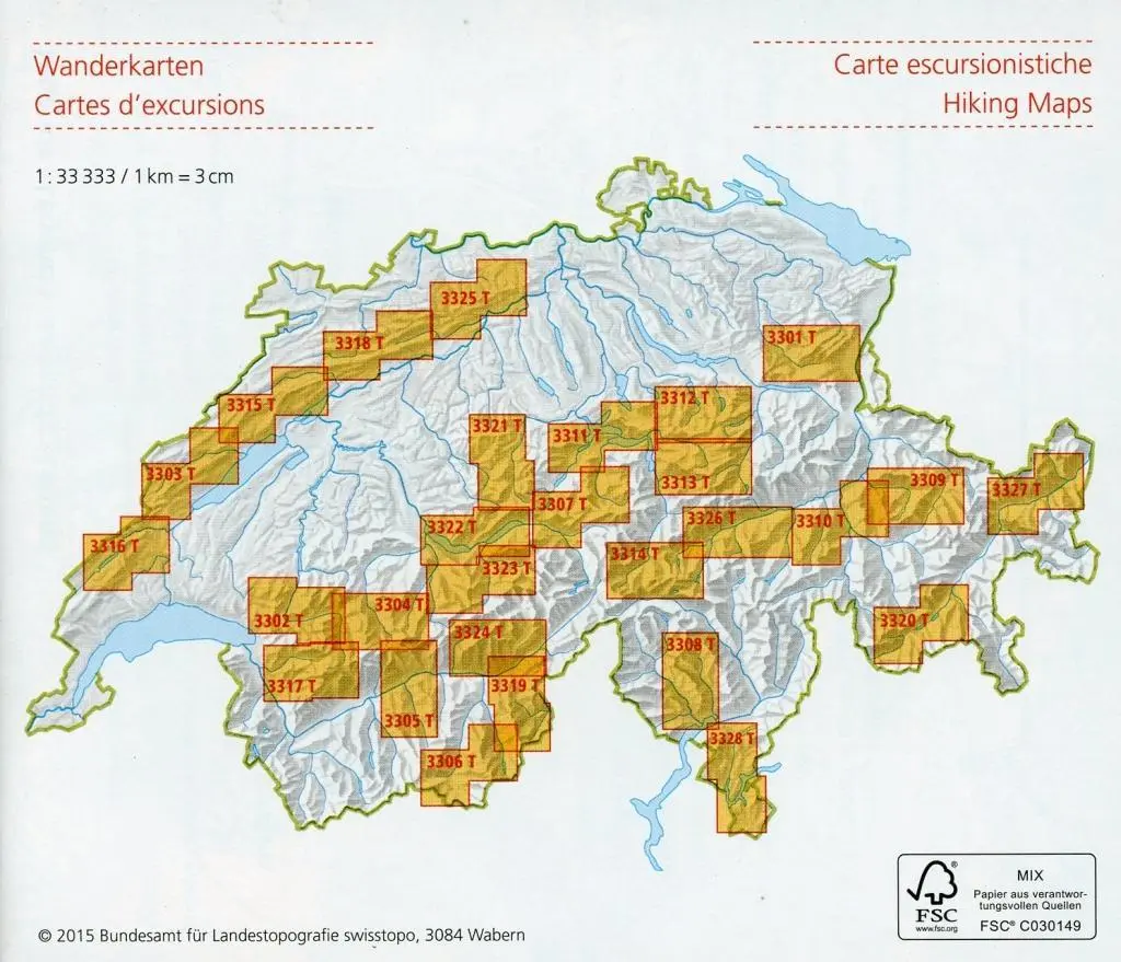 Bild: 9783302333236 | Swisstopo 1 : 33 333 Jungfrau Region | (Land-)Karte | Deutsch | 2015