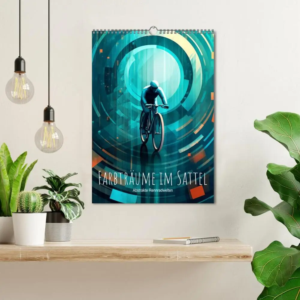 Bild: 9783383763236 | Farbträume im Sattel: Abstrakte Rennradwelten (Wandkalender 2025...
