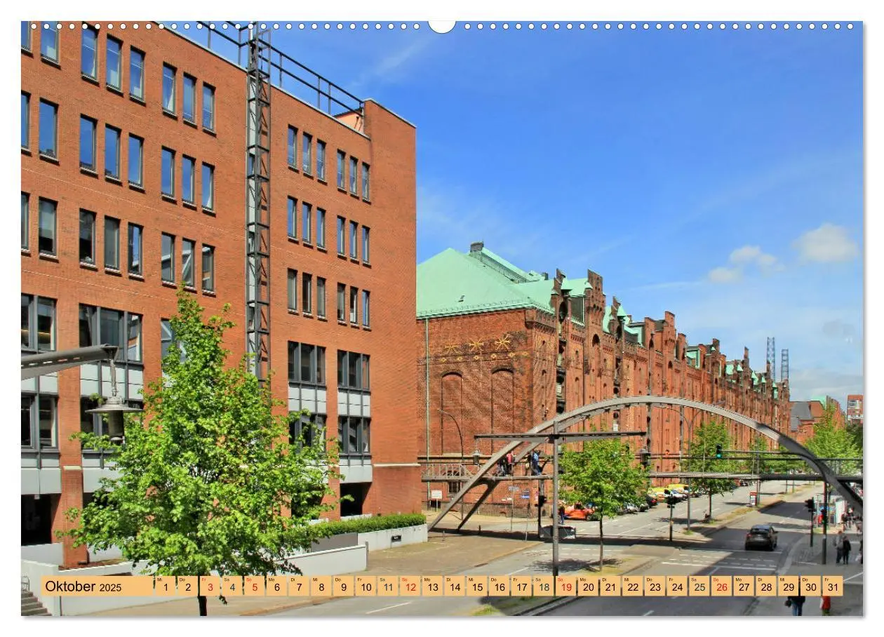 Bild: 9783435303236 | Hamburg - Ein Tag in der Speicherstadt (Wandkalender 2025 DIN A2...