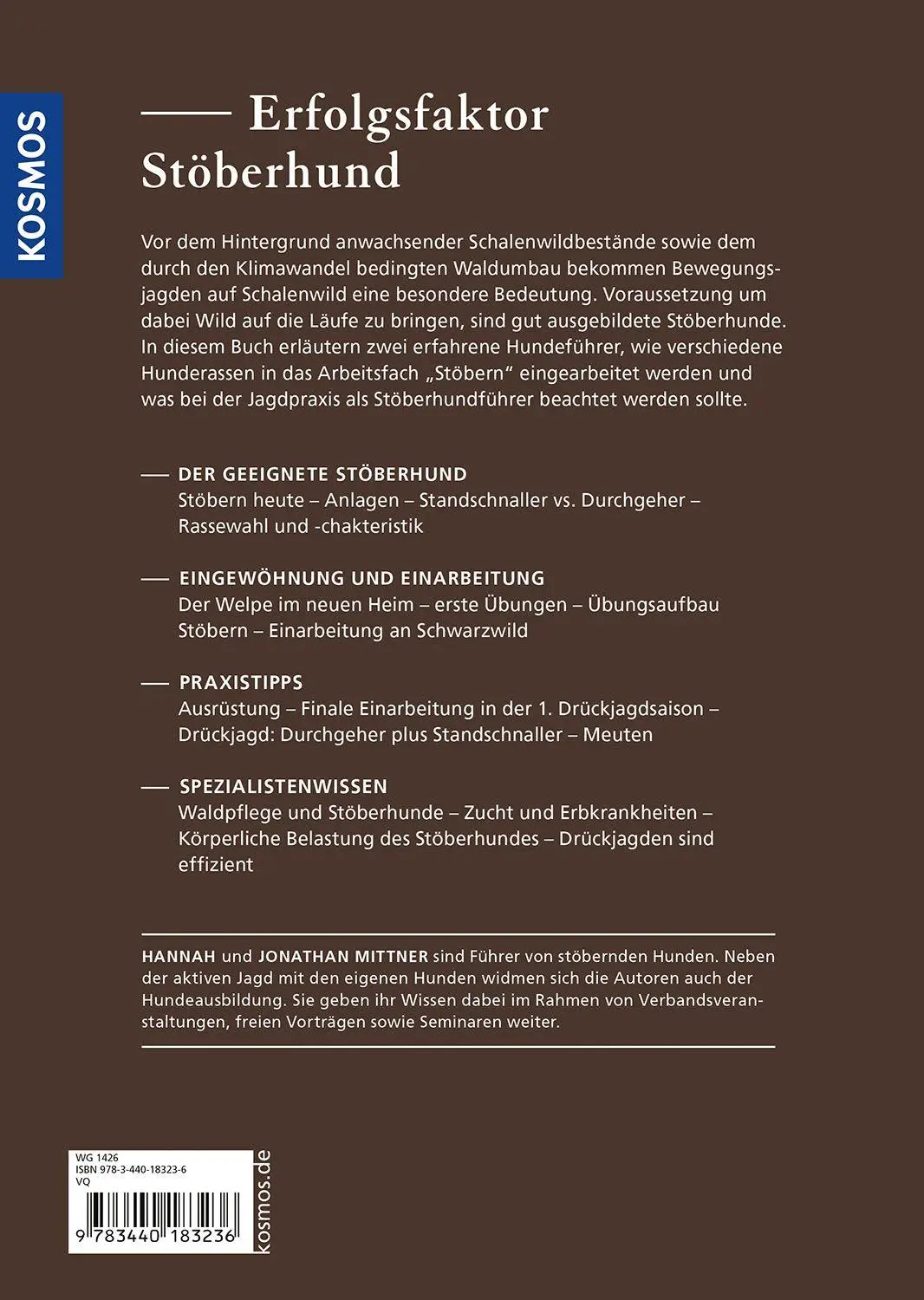 Bild: 9783440183236 | Jagen mit Stöberhunden | Hannah Mittner (u. a.) | Buch | 168 S. | 2025