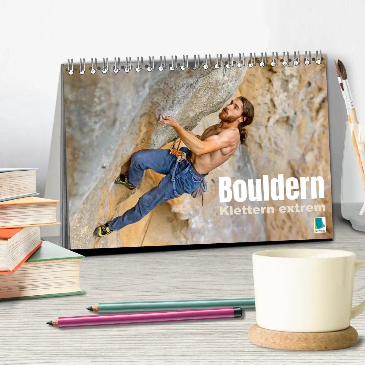 Bild: 9783457943236 | Bouldern: Klettern extrem (Tischkalender 2026 DIN A5 quer),...