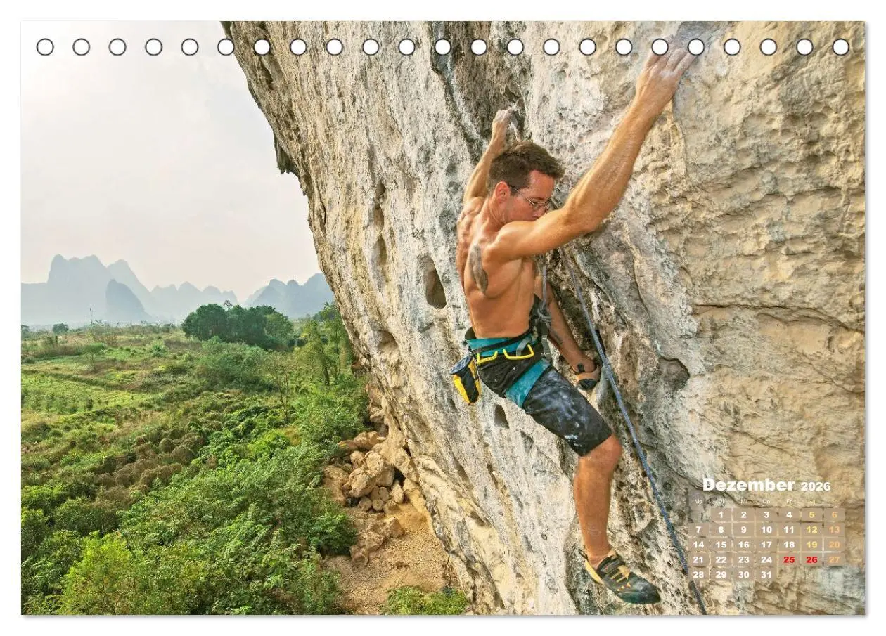 Bild: 9783457943236 | Bouldern: Klettern extrem (Tischkalender 2026 DIN A5 quer),...