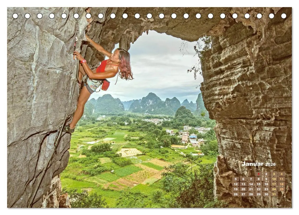 Bild: 9783457943236 | Bouldern: Klettern extrem (Tischkalender 2026 DIN A5 quer),...