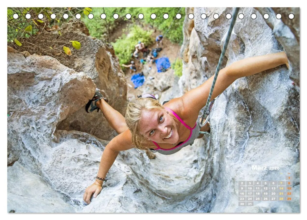 Bild: 9783457943236 | Bouldern: Klettern extrem (Tischkalender 2026 DIN A5 quer),...