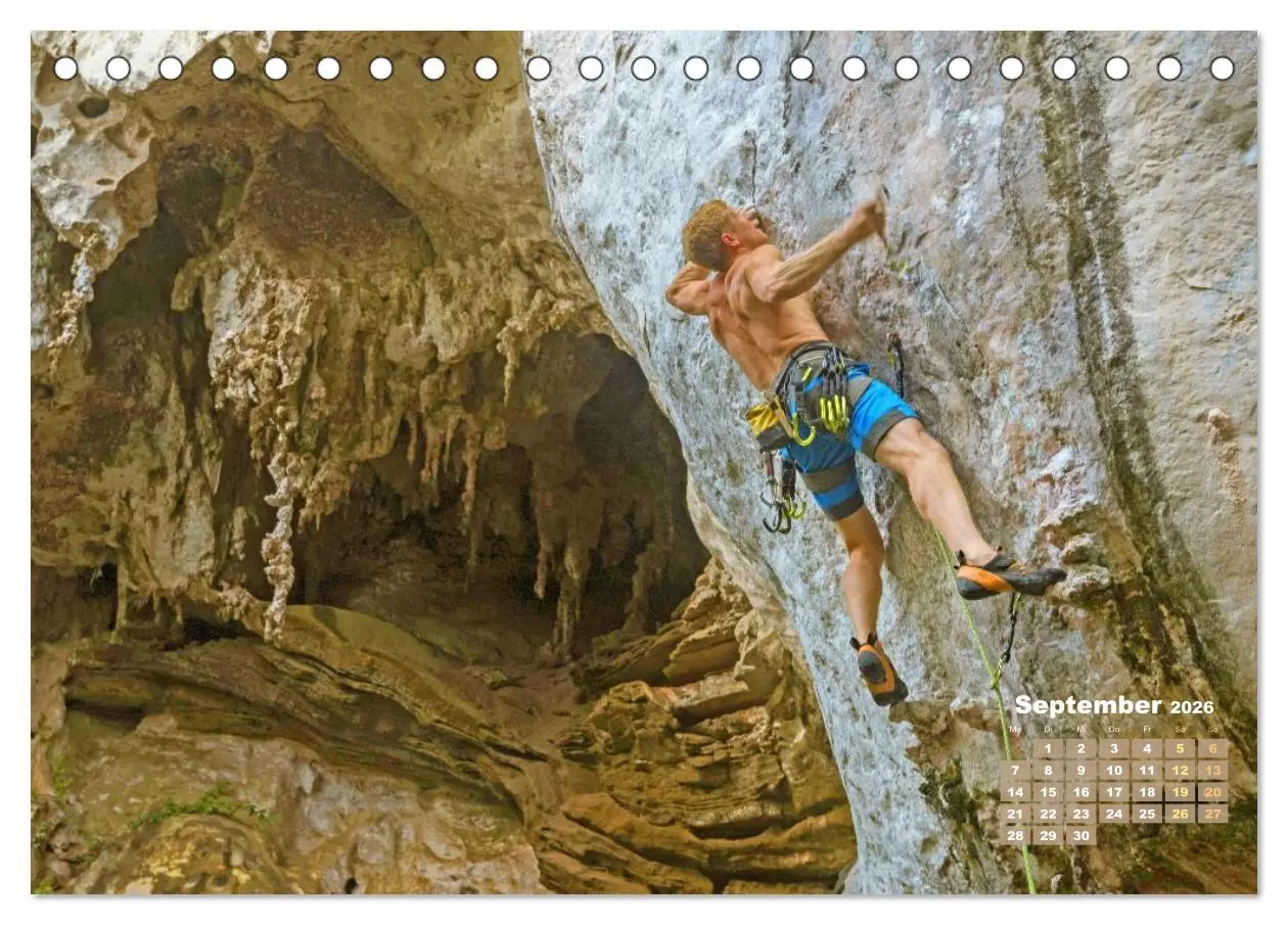 Bild: 9783457943236 | Bouldern: Klettern extrem (Tischkalender 2026 DIN A5 quer),...