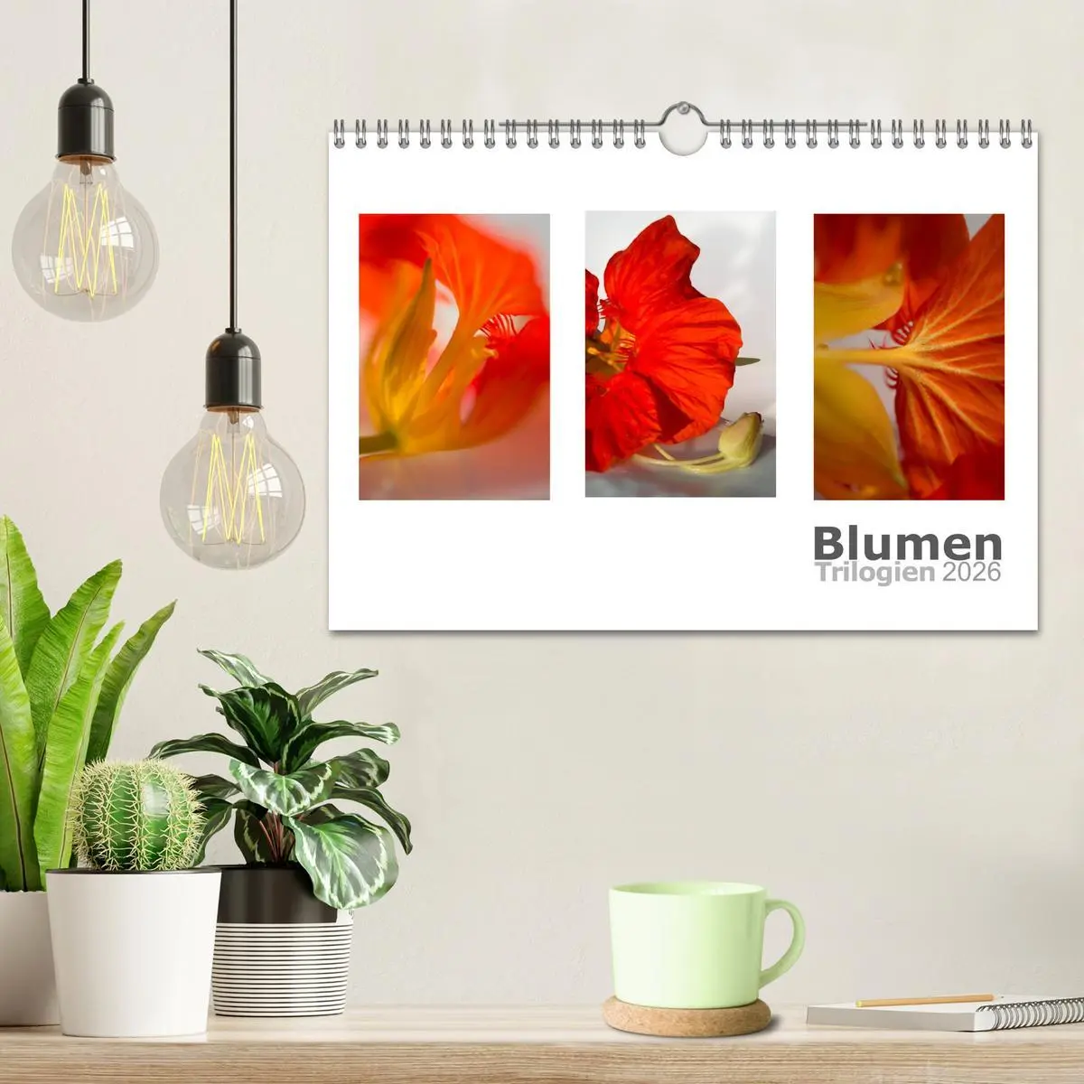 Bild: 9783516103236 | Blumen Trilogien (Wandkalender 2026 DIN A4 quer), CALVENDO...