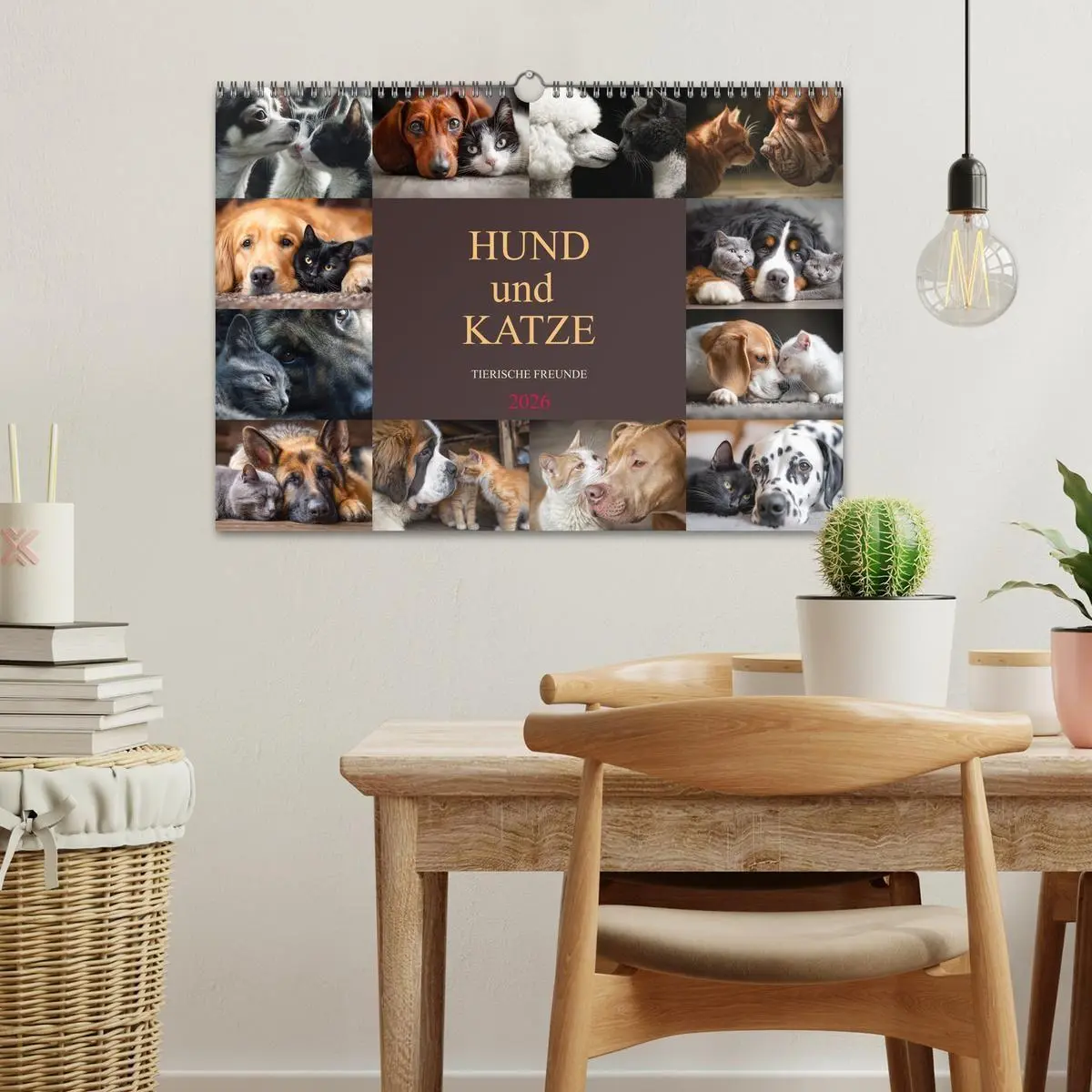 Bild: 9783516653236 | Hund und Katze - Tierische Freunde (Wandkalender 2026 DIN A3 quer),...