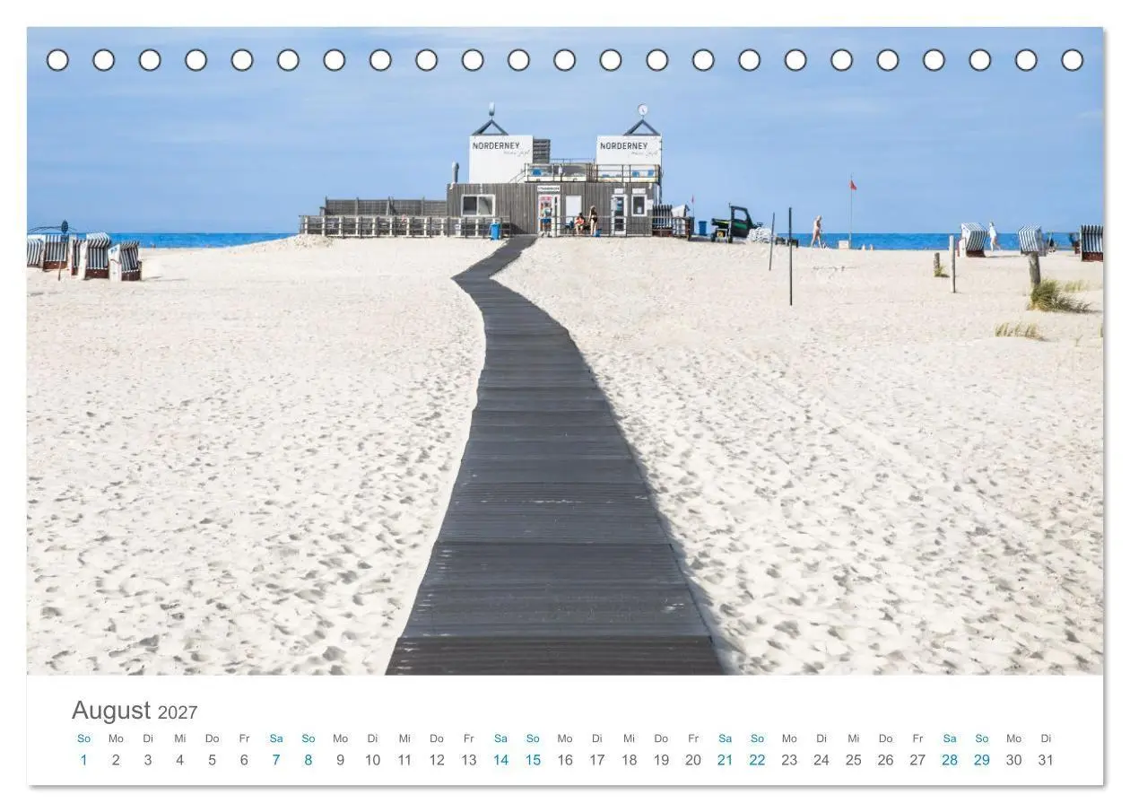 Bild: 9783569053236 | Norderney Sehnsuchtskalender (Tischkalender 2027 DIN A5 quer),...