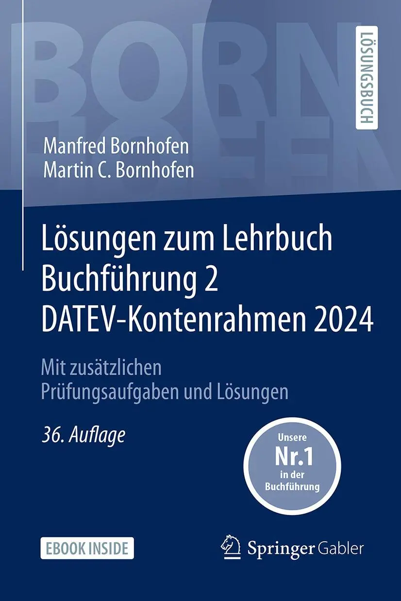 Cover: 9783658463236 | Lösungen zum Lehrbuch Buchführung 2 DATEV-Kontenrahmen 2024 | Bundle