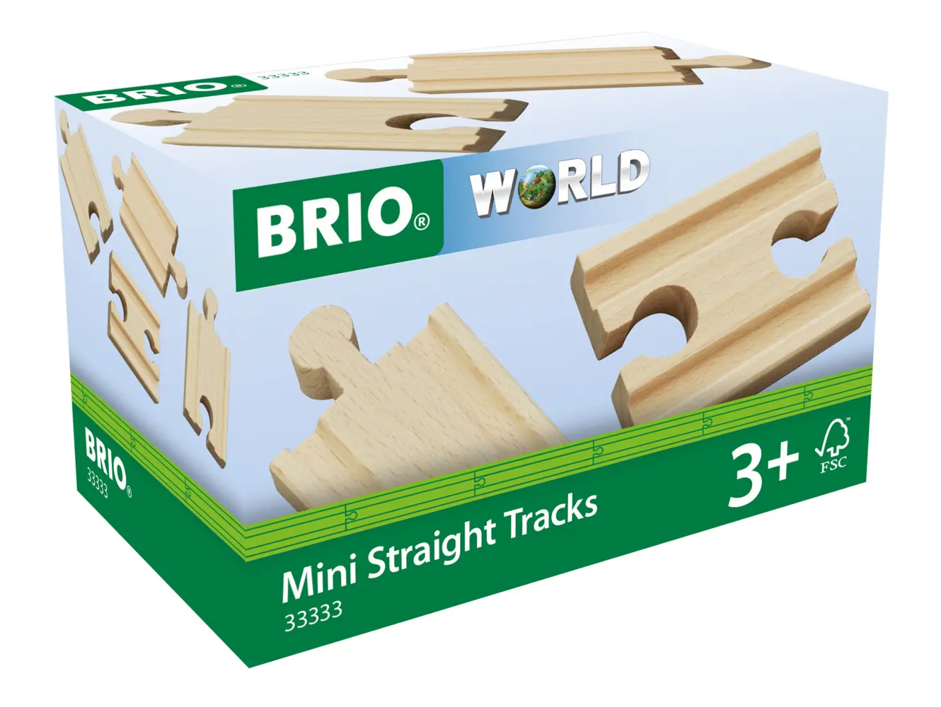 Cover: 7312350333336 | Gerade Mini-Gleise | BRIO® | Spiel | In Schachtel | 63333300 | Deutsch