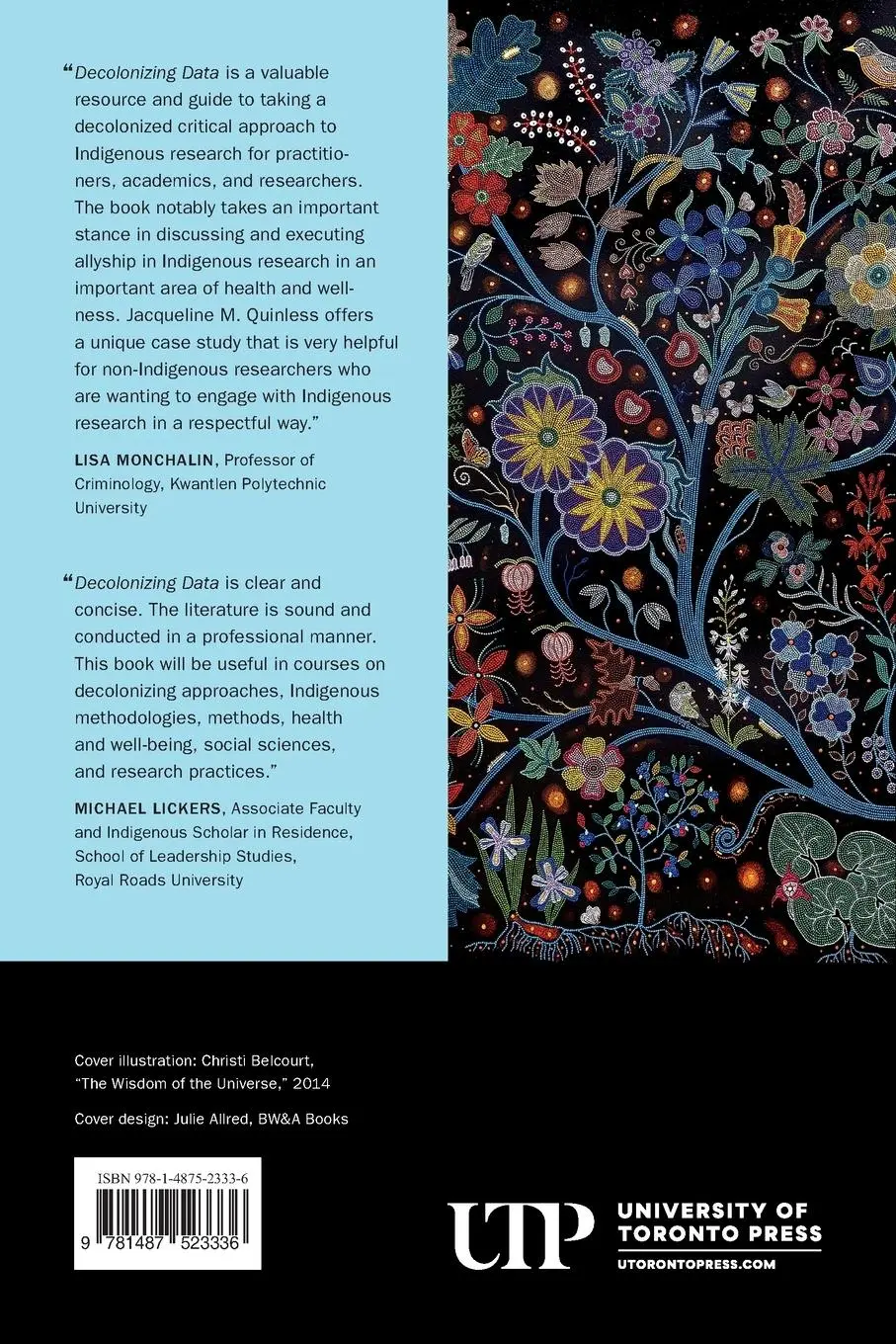Rückseite: 9781487523336 | Decolonizing Data | Jacqueline M Quinless | Taschenbuch | Englisch