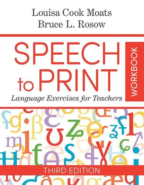 Cover: 9781681253336 | Speech to Print Workbook | Language Exercises for Teachers | Buch