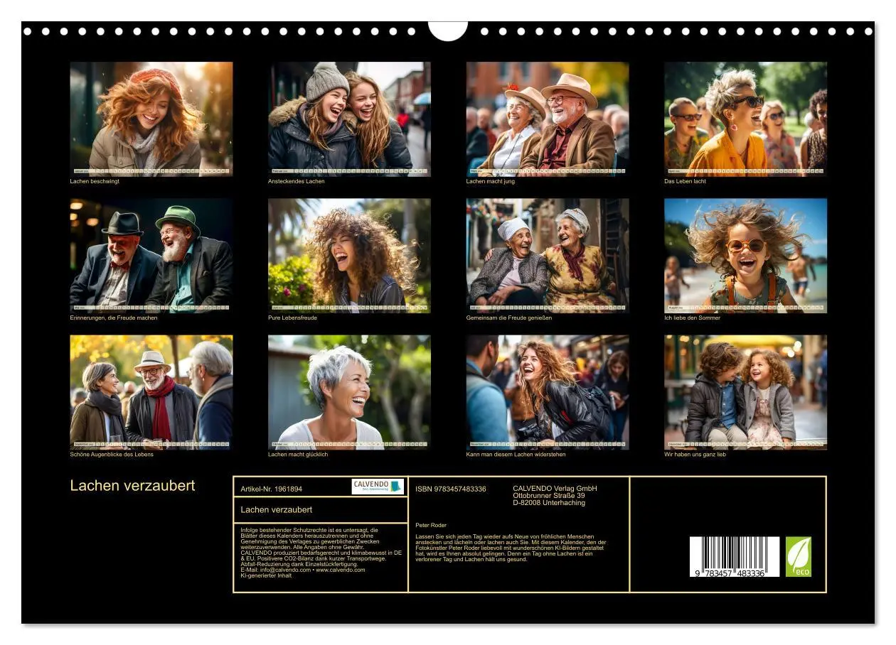 Bild: 9783457483336 | Lachen verzaubert (Wandkalender 2026 DIN A3 quer), CALVENDO...