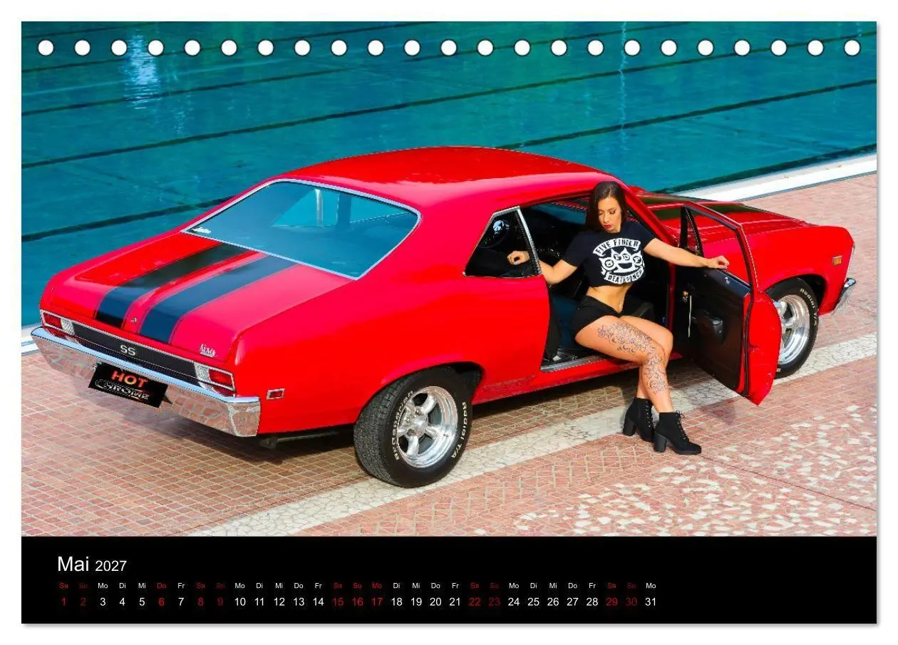 Bild: 9783569353336 | Hot Chrome US Automobile (Tischkalender 2027 DIN A5 quer), CALVENDO...
