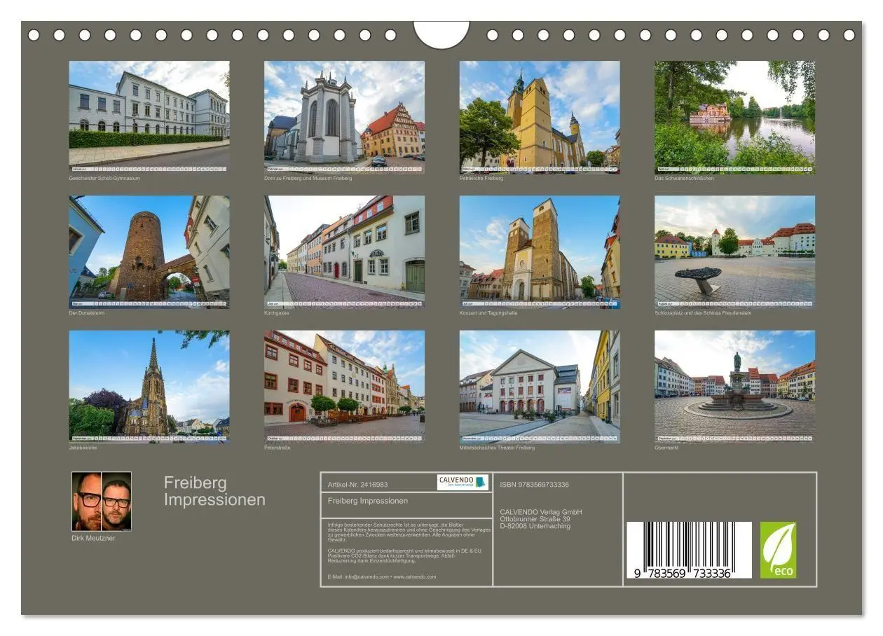 Bild: 9783569733336 | Freiberg Impressionen (Wandkalender 2027 DIN A4 quer), CALVENDO...