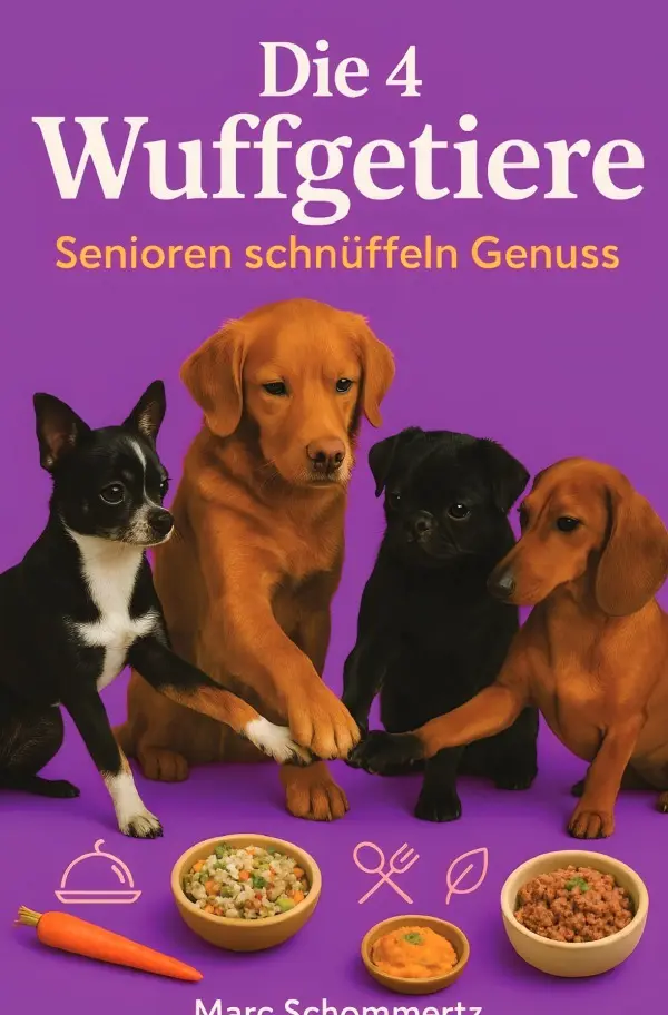 Cover: 9783819753336 | Die 4 Wuffgetiere - Senioren schnüffeln Genuss | Marc Schommertz