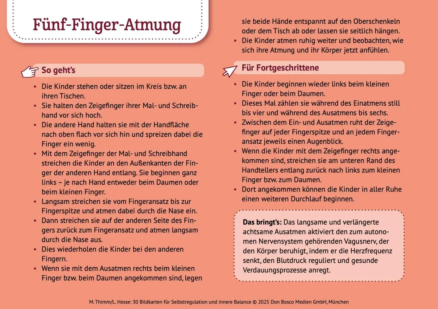 Bild: 4260694923436 | 30 Bildkarten für Selbstregulation und innere Balance | Mathias Thimm