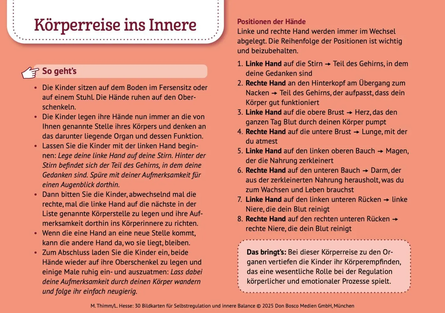 Bild: 4260694923436 | 30 Bildkarten für Selbstregulation und innere Balance | Mathias Thimm