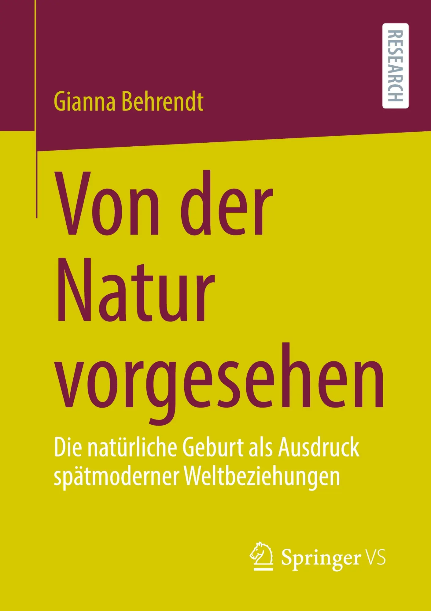 Cover: 9783658443436 | Von der Natur vorgesehen | Gianna Behrendt | Taschenbuch | ix | 2024