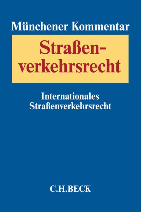 Cover: 9783406663536 | Münchener Kommentar zum Straßenverkehrsrecht Band 3:...