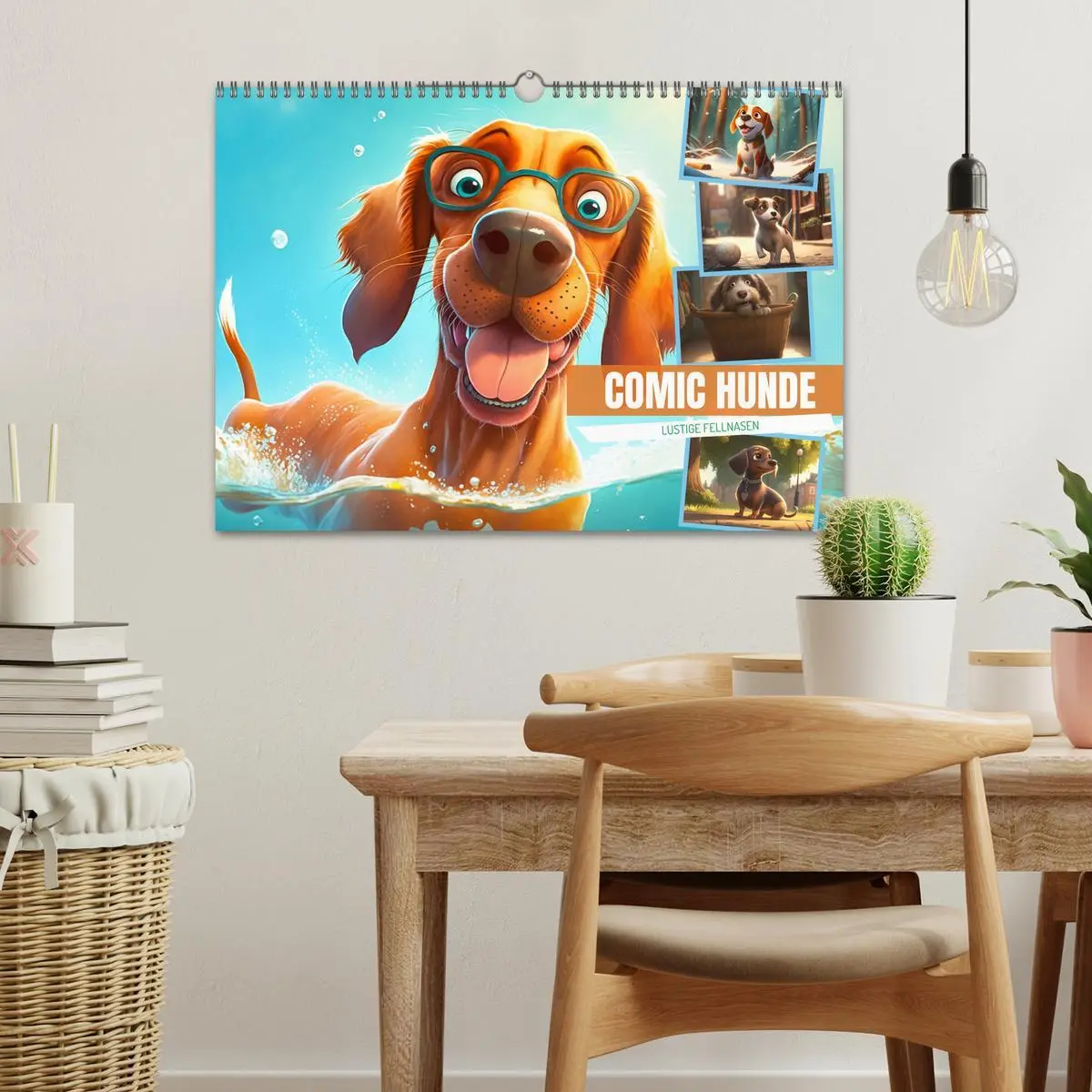 Bild: 9783457533536 | Comic Hunde (Wandkalender 2026 DIN A3 quer), CALVENDO Monatskalender