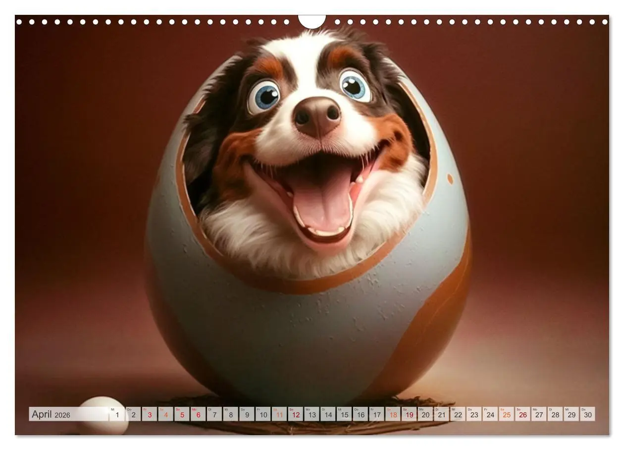 Bild: 9783457533536 | Comic Hunde (Wandkalender 2026 DIN A3 quer), CALVENDO Monatskalender