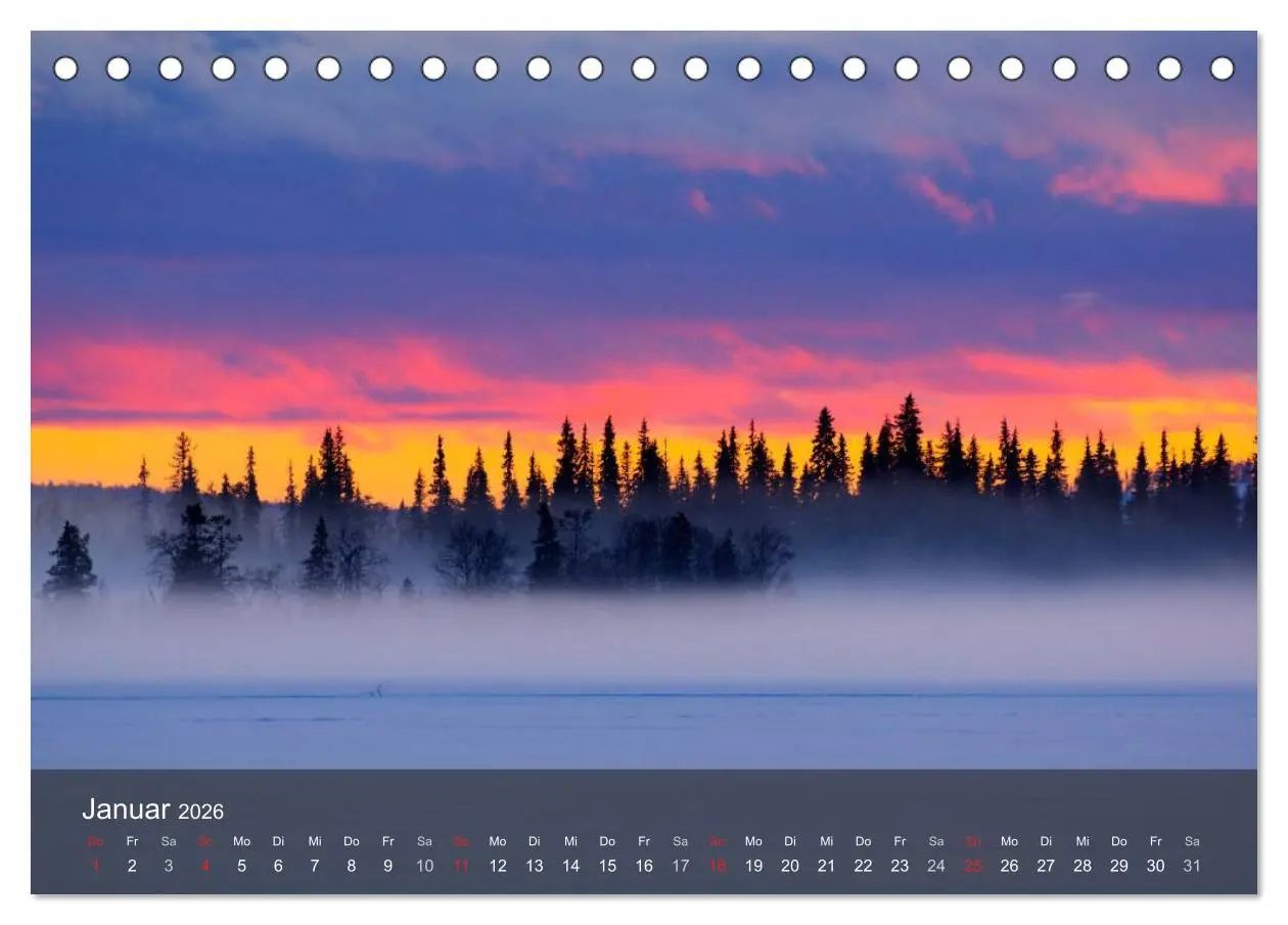 Bild: 9783516173536 | Lappland 2026 (Tischkalender 2026 DIN A5 quer), CALVENDO...