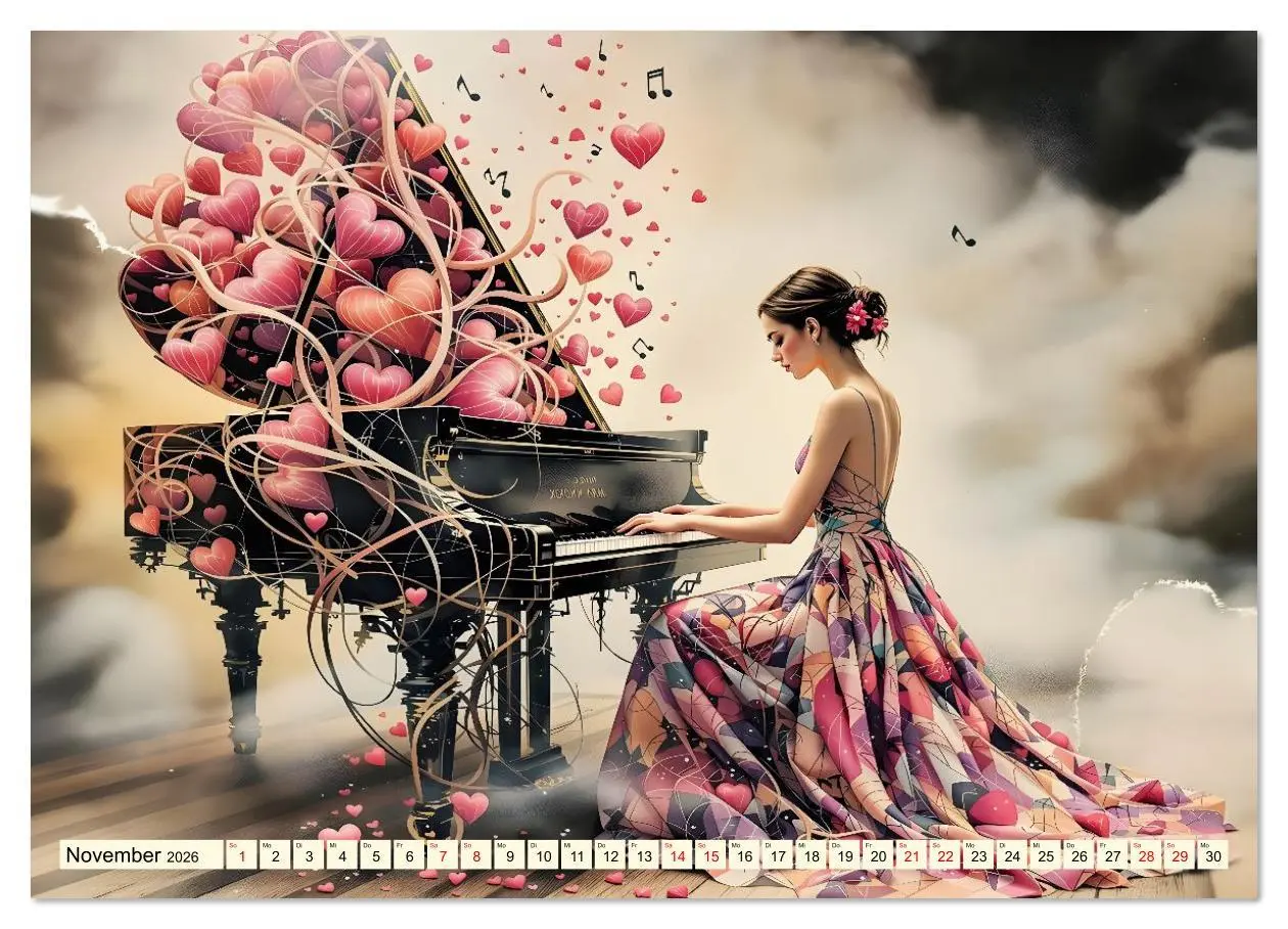 Bild: 9783516623536 | Piano der Träume (Wandkalender 2026 DIN A3 quer), CALVENDO...