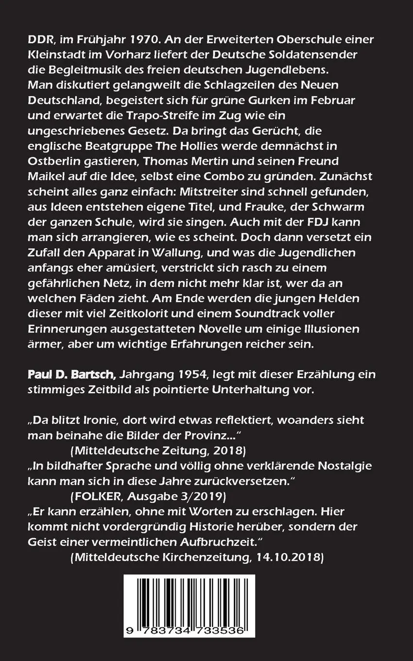 Rückseite: 9783734733536 | Große Brüder werfen lange Schatten | Novelle | Paul Bartsch | Buch