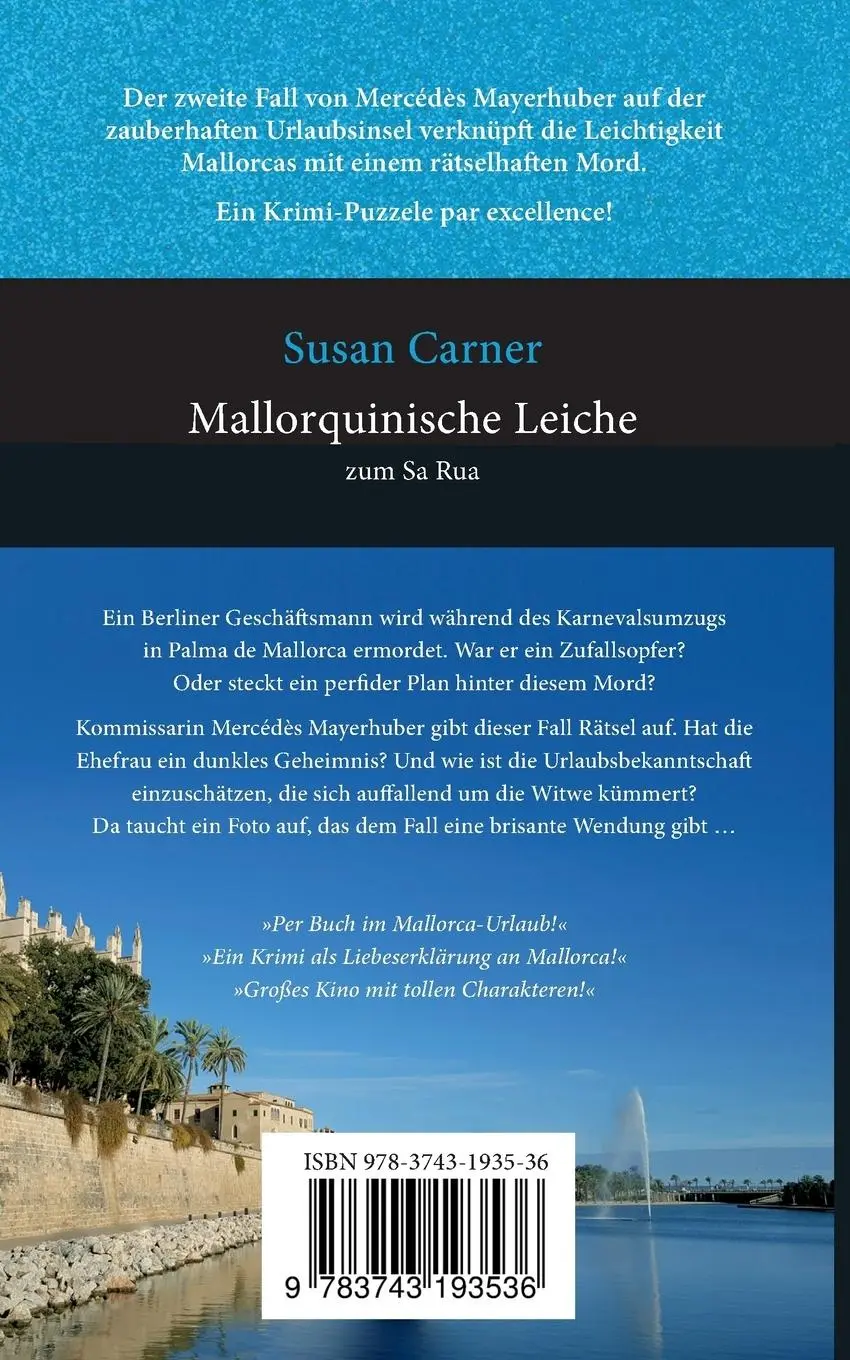 Rückseite: 9783743193536 | Mallorquinische Leiche zum Sa Rua | Mallorca-Krimi | Susan Carner