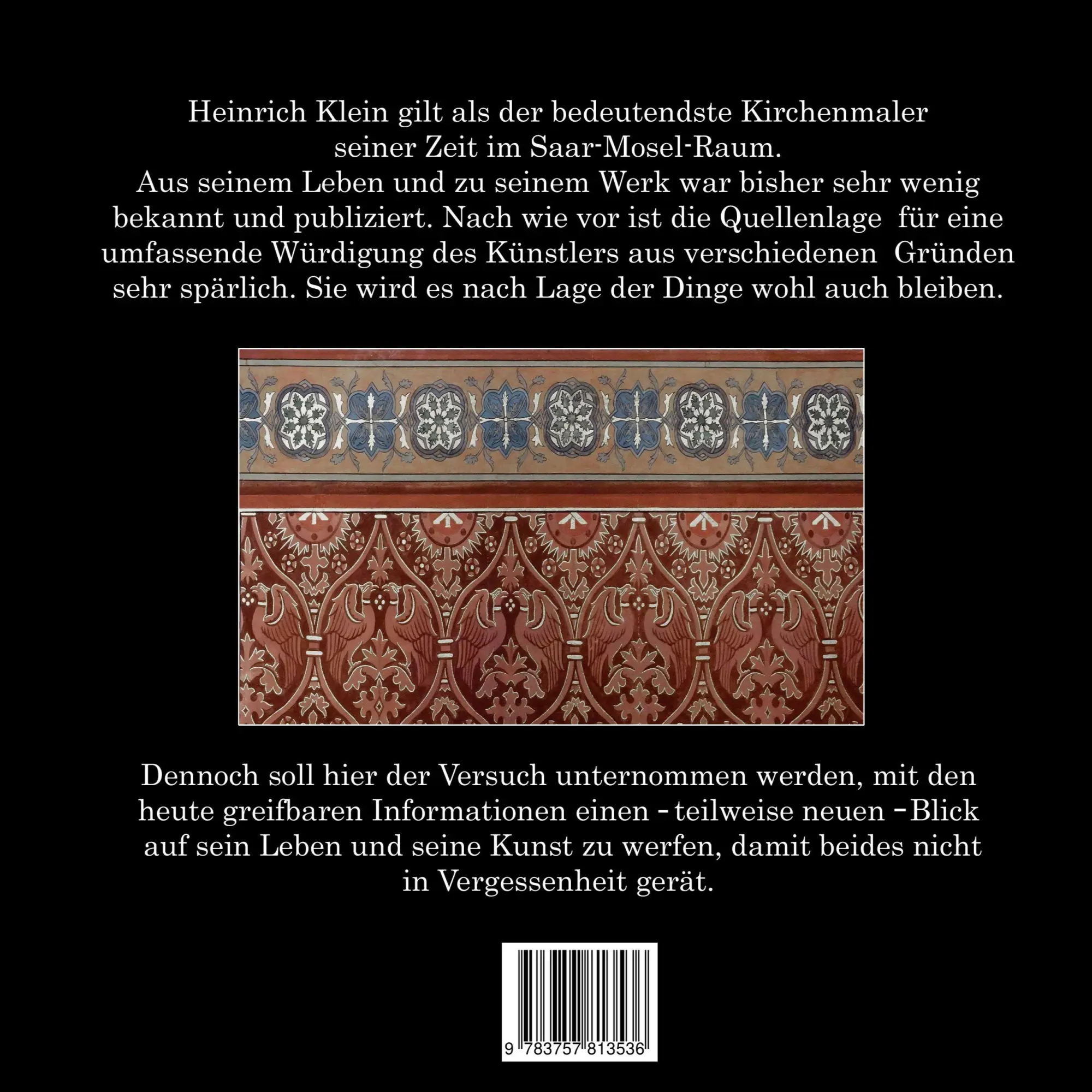 Rückseite: 9783757813536 | Der Merziger Kirchenmaler Heinrich Klein 1856-1943 | Arthur Fontaine