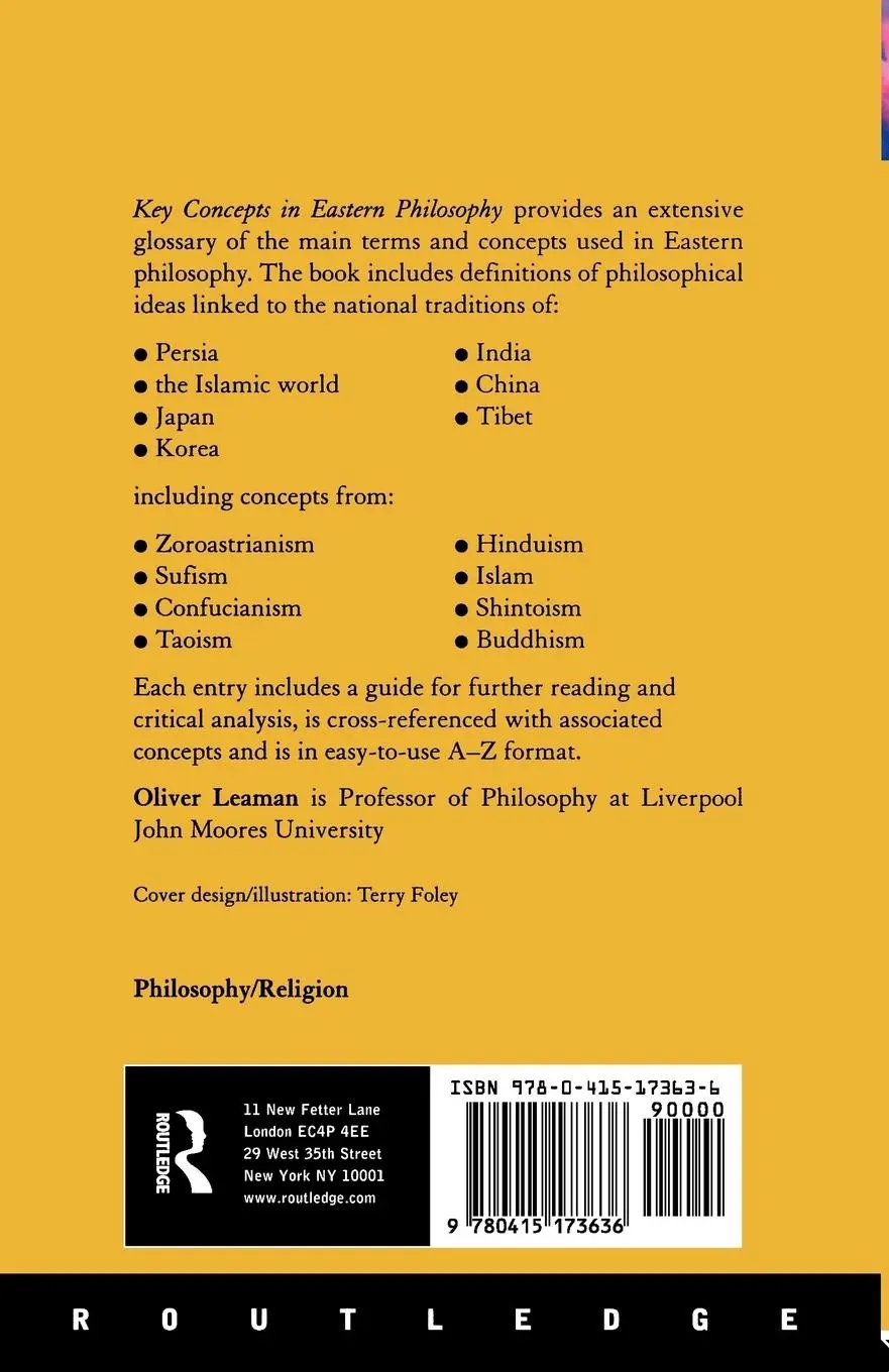Rückseite: 9780415173636 | Key Concepts in Eastern Philosophy | Oliver Leaman | Taschenbuch