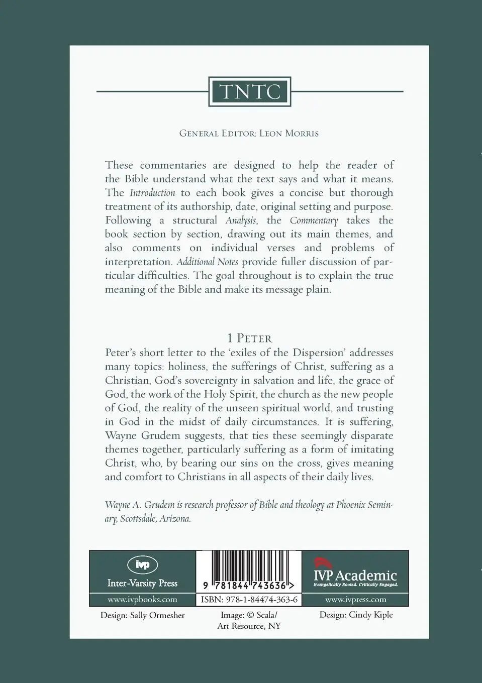 Rückseite: 9781844743636 | 1 Peter | Tyndale Old Testament Commentary | Wayne A Grudem | Buch