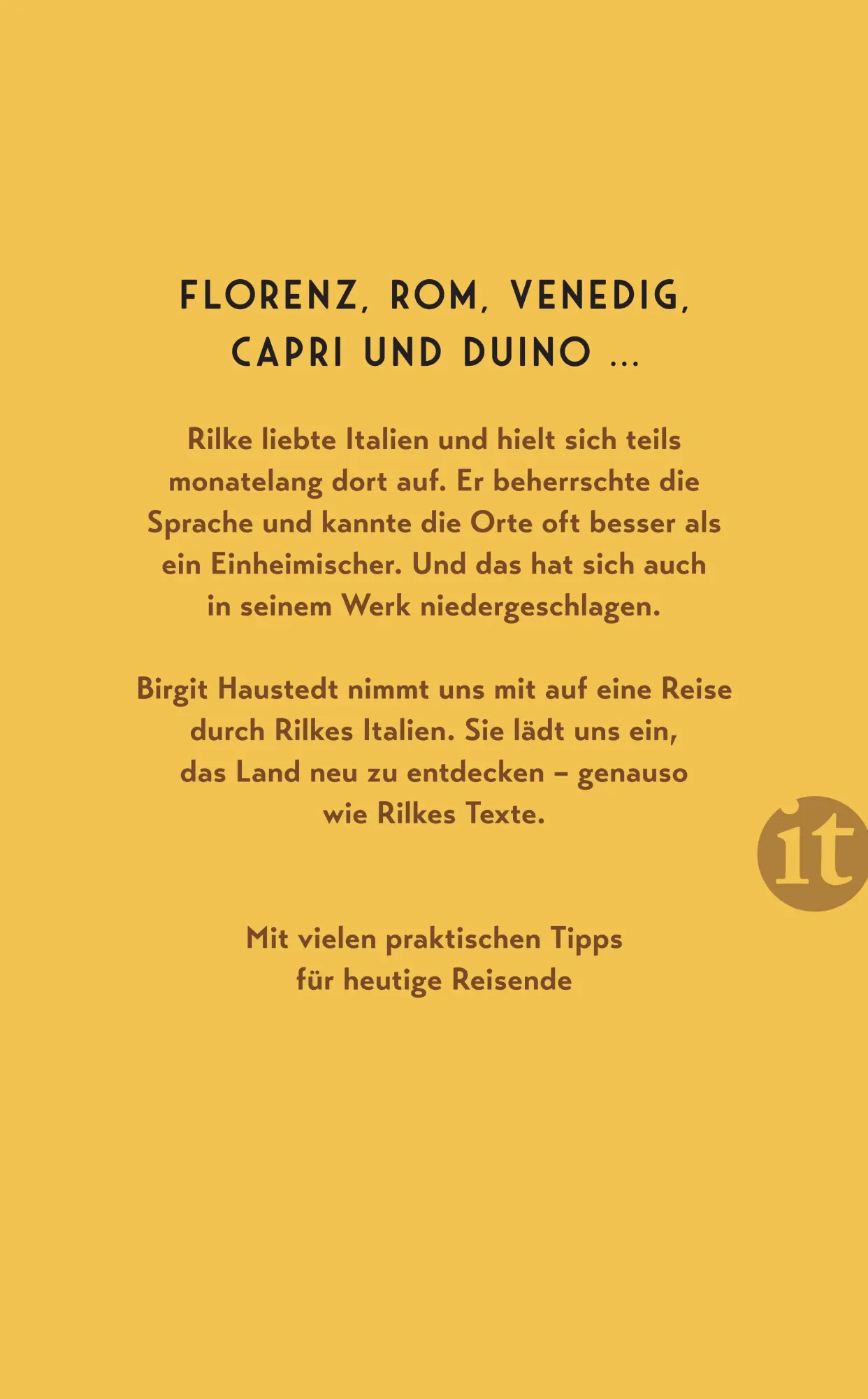 Rückseite: 9783458683636 | Rilke in Italien | Birgit Haustedt | Taschenbuch | 292 S. | Deutsch