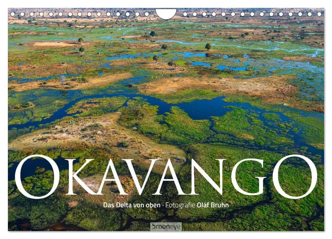 Cover: 9783516093636 | Okavango - Das Delta von oben (Wandkalender 2026 DIN A4 quer),...
