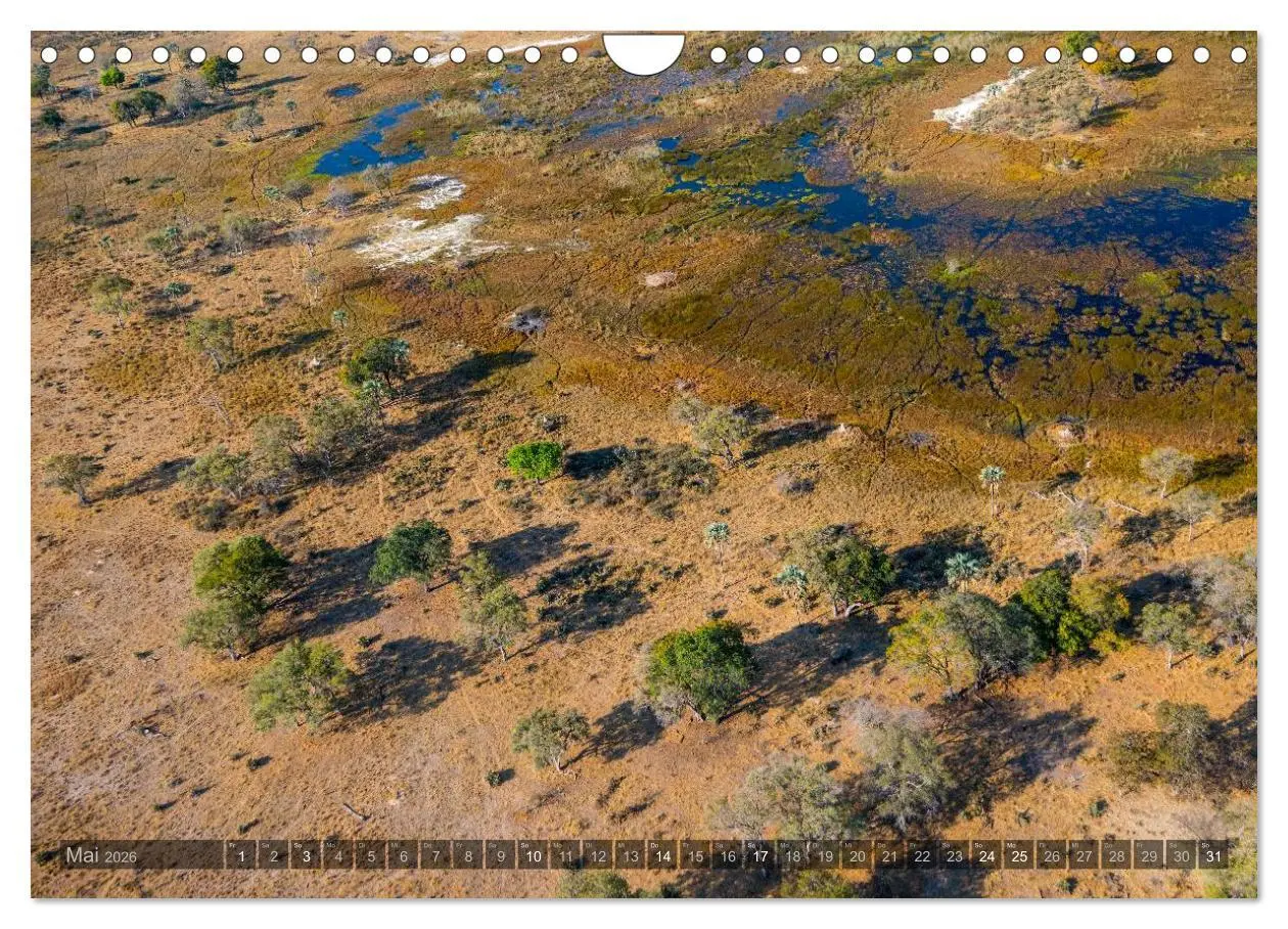 Bild: 9783516093636 | Okavango - Das Delta von oben (Wandkalender 2026 DIN A4 quer),...