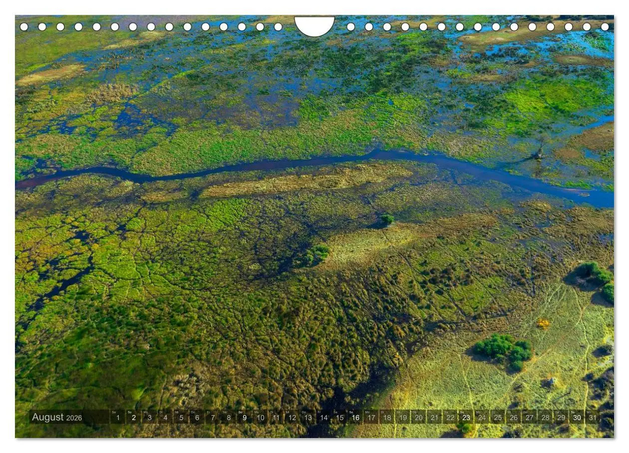 Bild: 9783516093636 | Okavango - Das Delta von oben (Wandkalender 2026 DIN A4 quer),...
