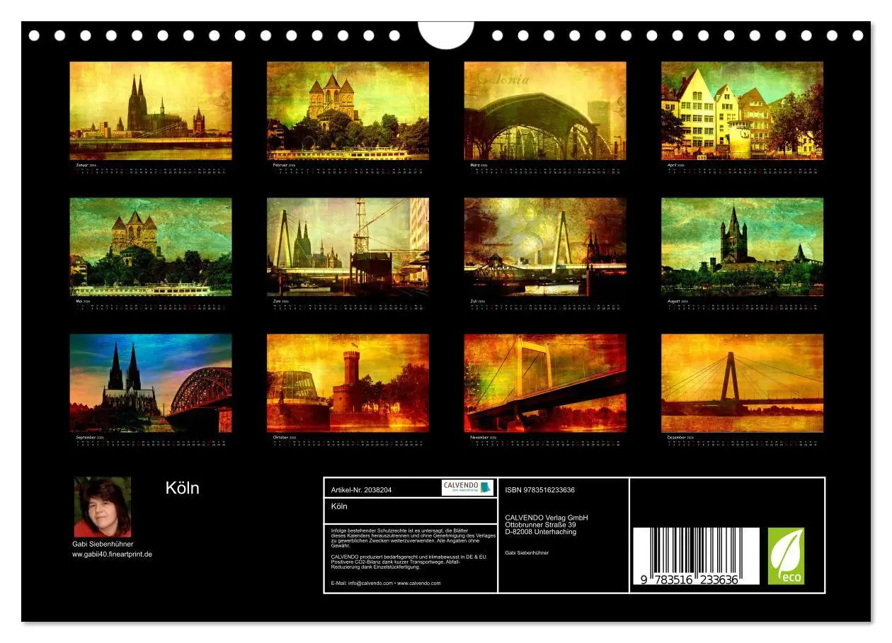 Bild: 9783516233636 | Köln (Wandkalender 2026 DIN A4 quer), CALVENDO Monatskalender | 2026