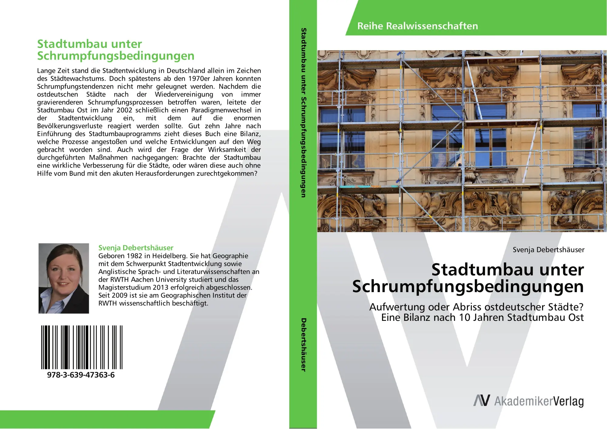 Cover: 9783639473636 | Stadtumbau unter Schrumpfungsbedingungen | Svenja Debertshäuser | Buch