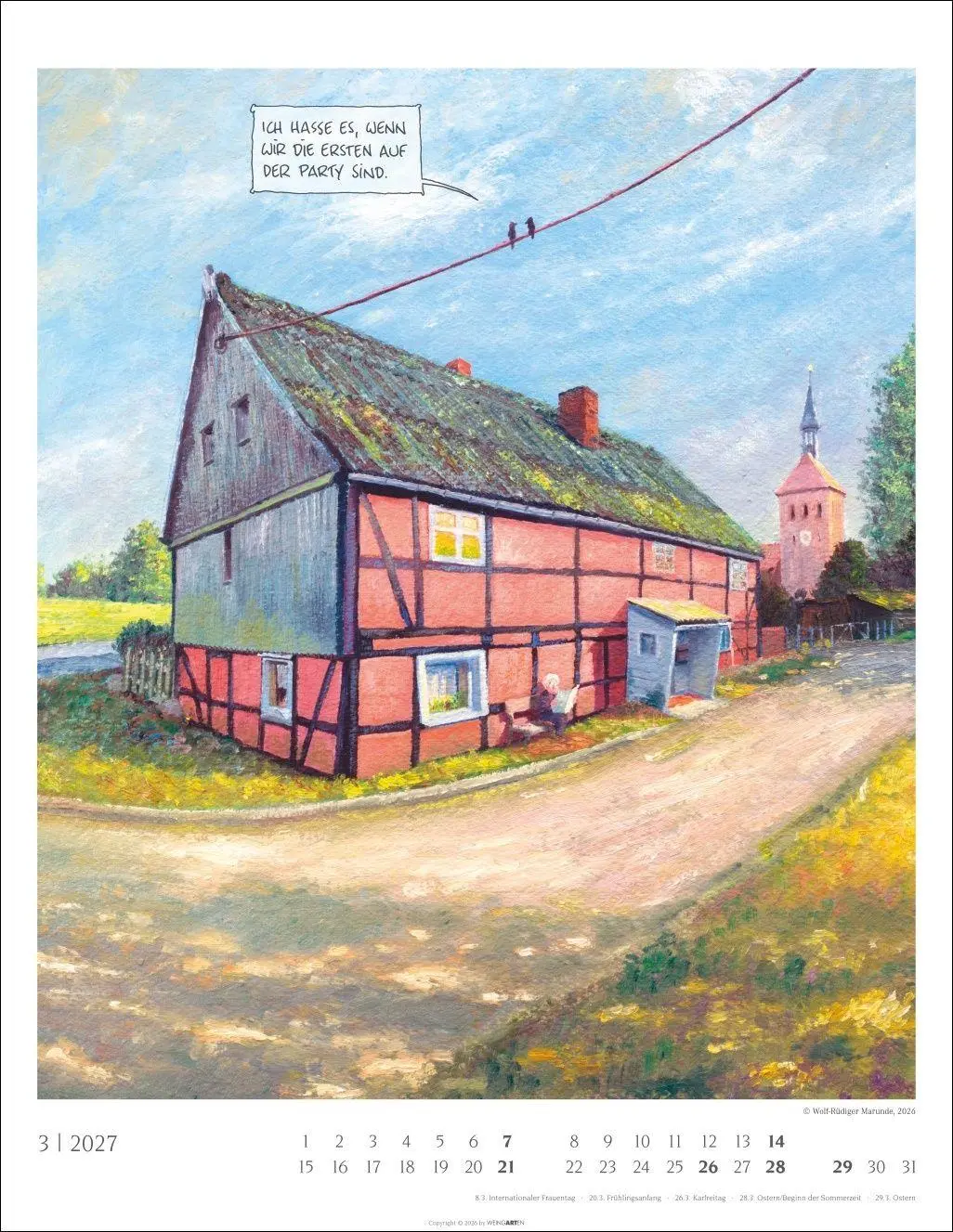 Bild: 9783839903636 | Marunde Kalender 2027 | Wolf-Rüdiger Marunde | Kalender | 14 S. | 2027