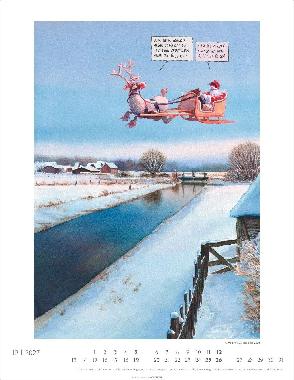 Bild: 9783839903636 | Marunde Kalender 2027 | Wolf-Rüdiger Marunde | Kalender | 14 S. | 2027