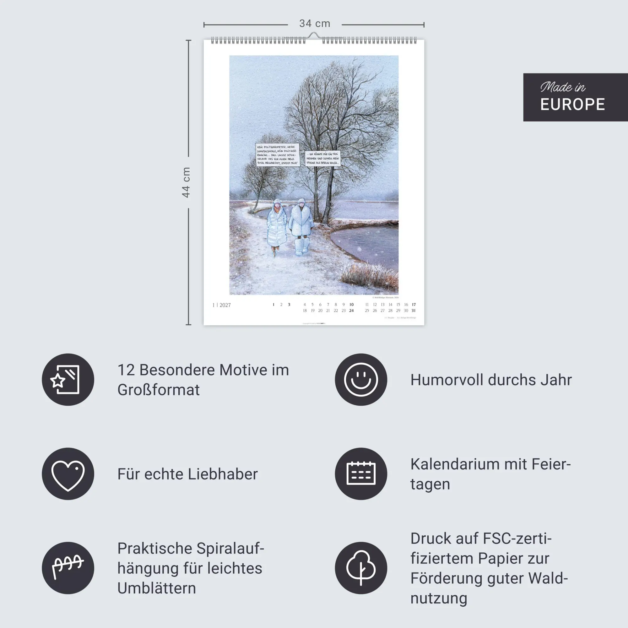 Bild: 9783839903636 | Marunde Kalender 2027 | Wolf-Rüdiger Marunde | Kalender | 14 S. | 2027