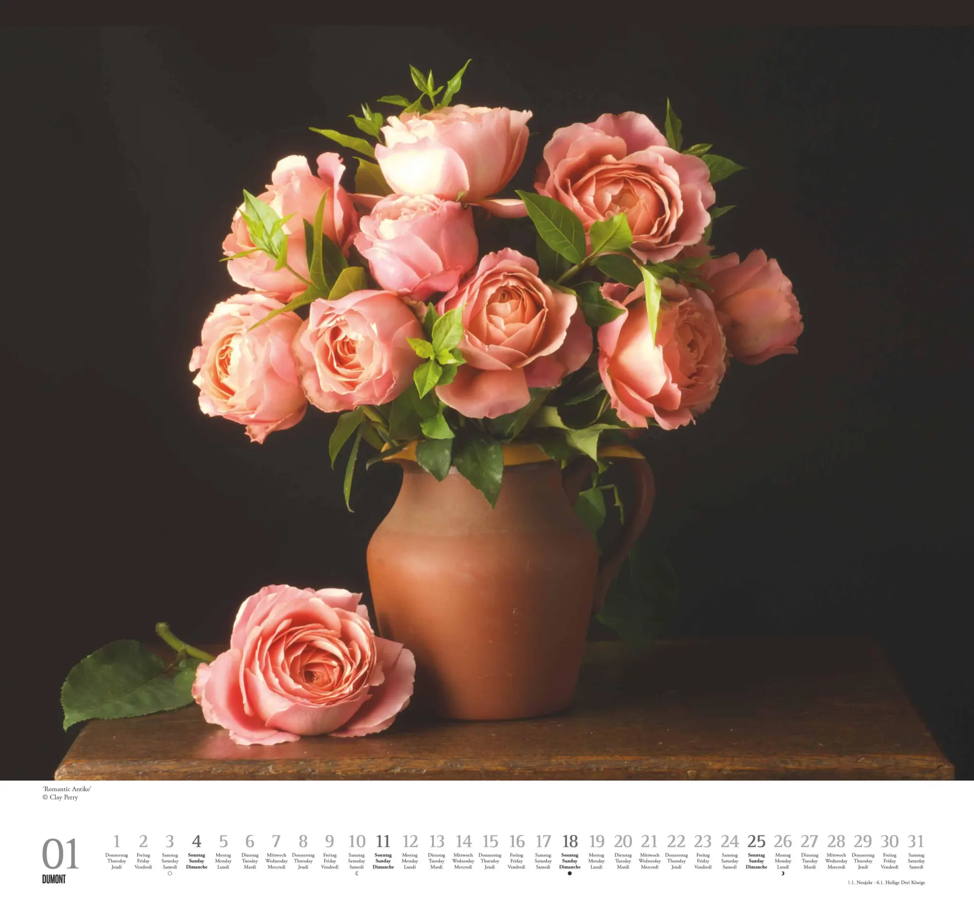Bild: 4069095003736 | Geliebte Rosen 2026 - DUMONT Wandkalender - mit allen wichtigen...