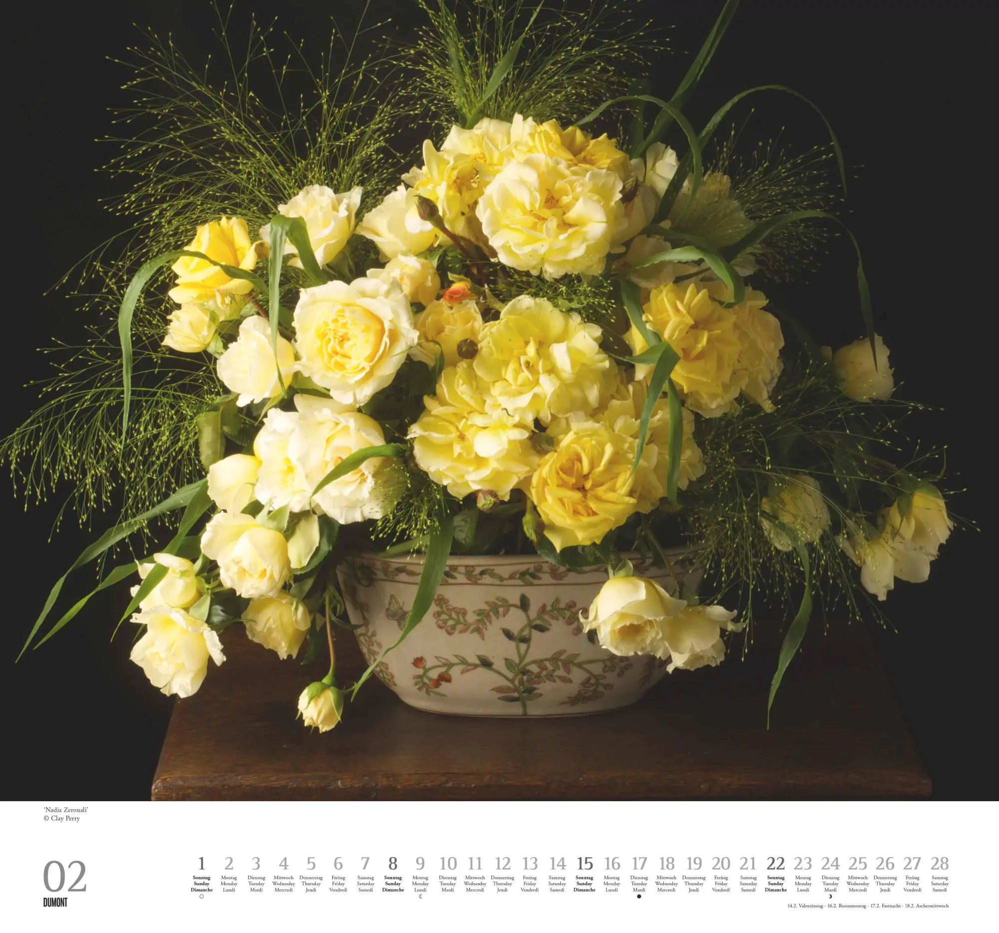 Bild: 4069095003736 | Geliebte Rosen 2026 - DUMONT Wandkalender - mit allen wichtigen...
