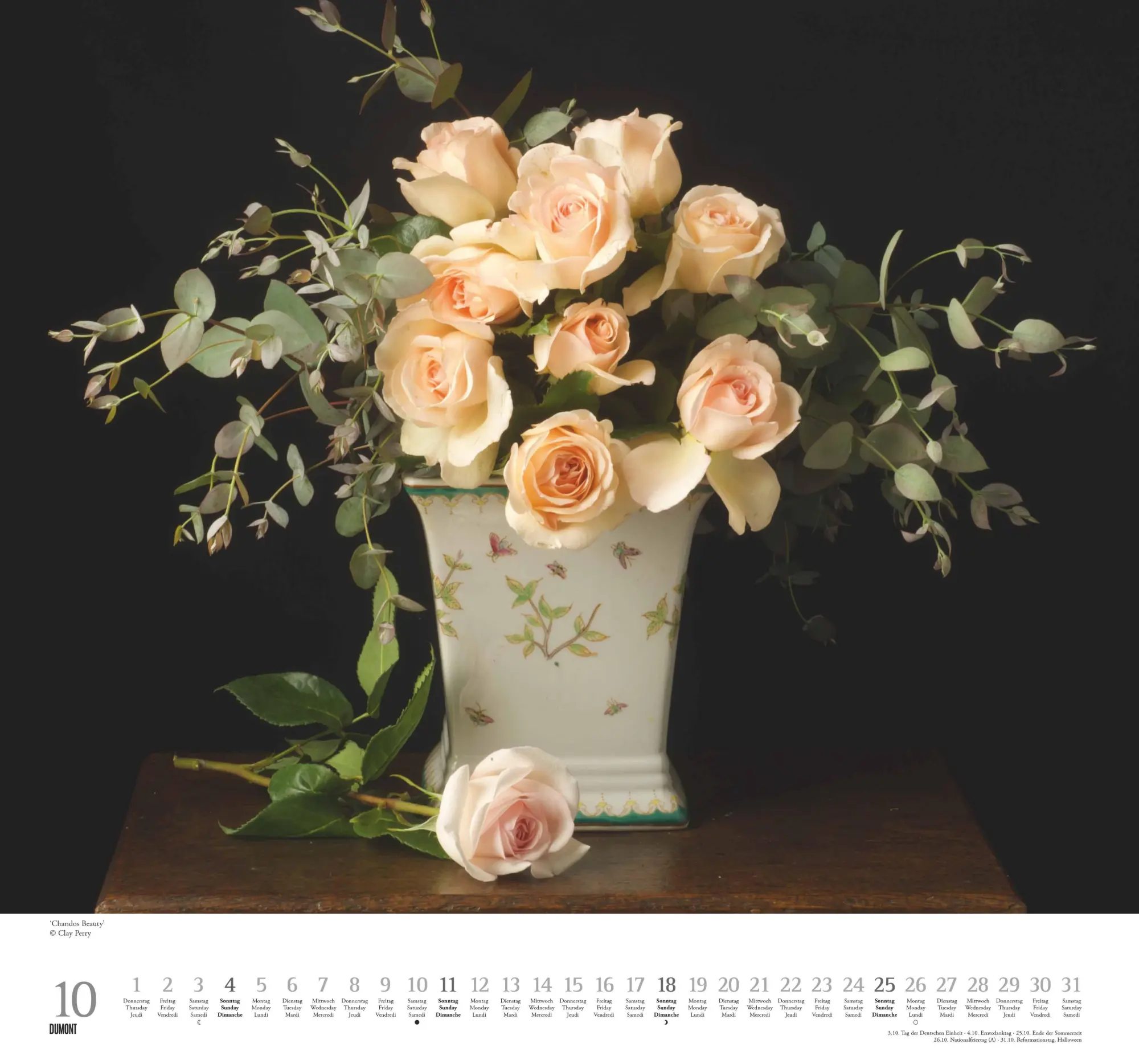 Bild: 4069095003736 | Geliebte Rosen 2026 - DUMONT Wandkalender - mit allen wichtigen...